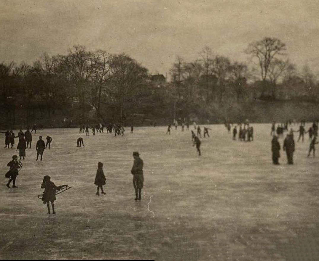 Ice Skating At Clove Lakes, Staten Island, 1925.