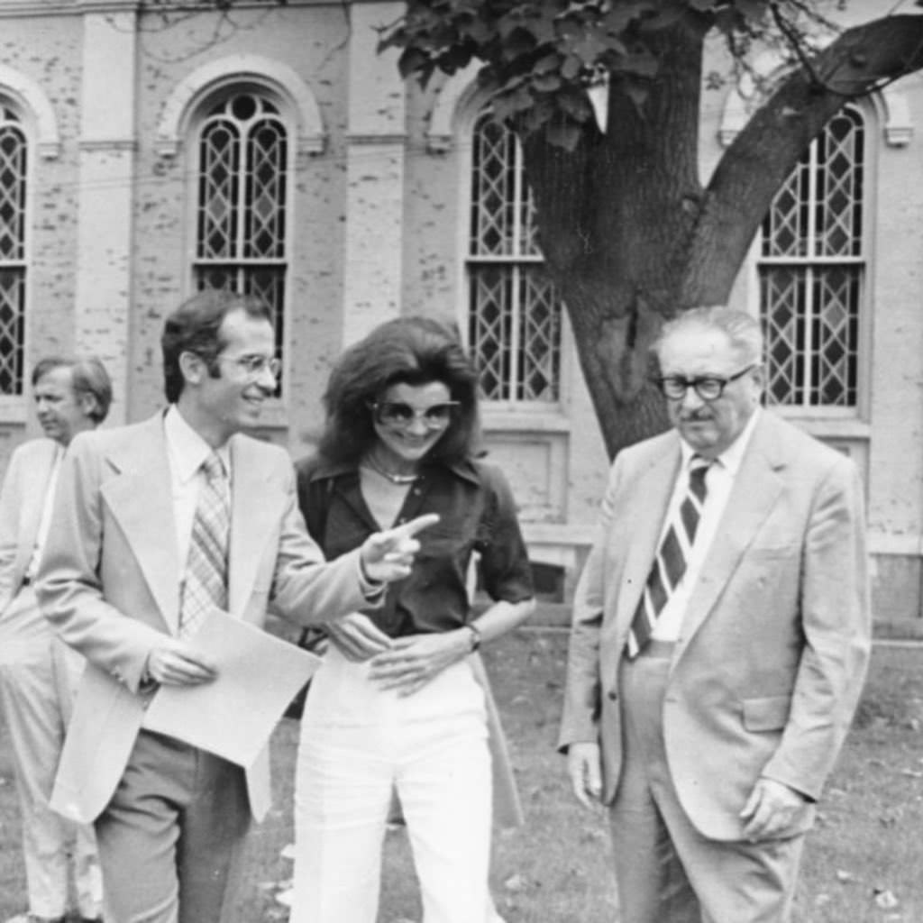 Jackie Onassis Visits Staten Island, Tours Snug Harbor Cultural Center And Pilots Ferryboat, 1976.