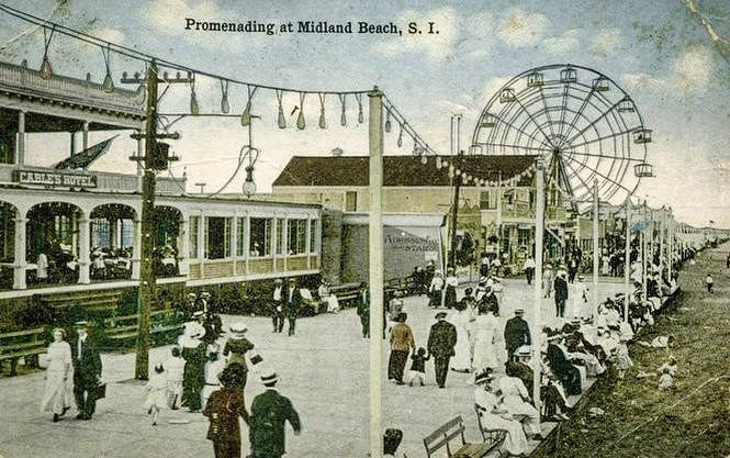 Midland Beach Boasted A Ferris Wheel And Other Amusements, 1920S.