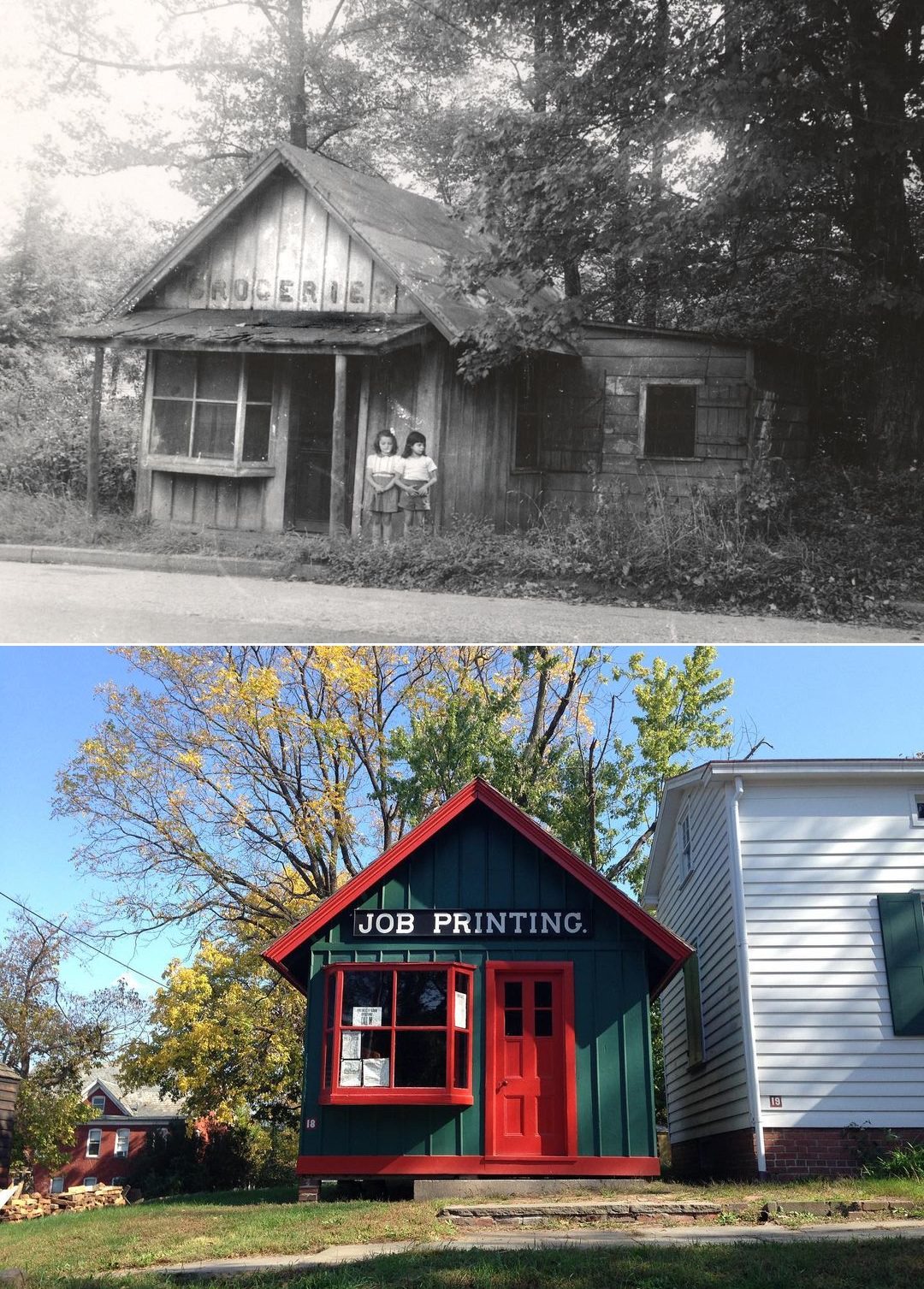 Eltingville Store, A Wood Frame Building, Now A Print Shop At Historic Richmond Town.