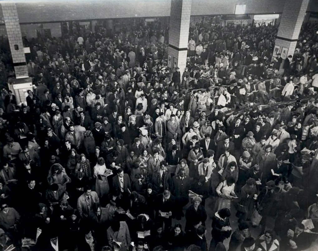 Rush Hour, St. George Ferry Terminal, 1977.