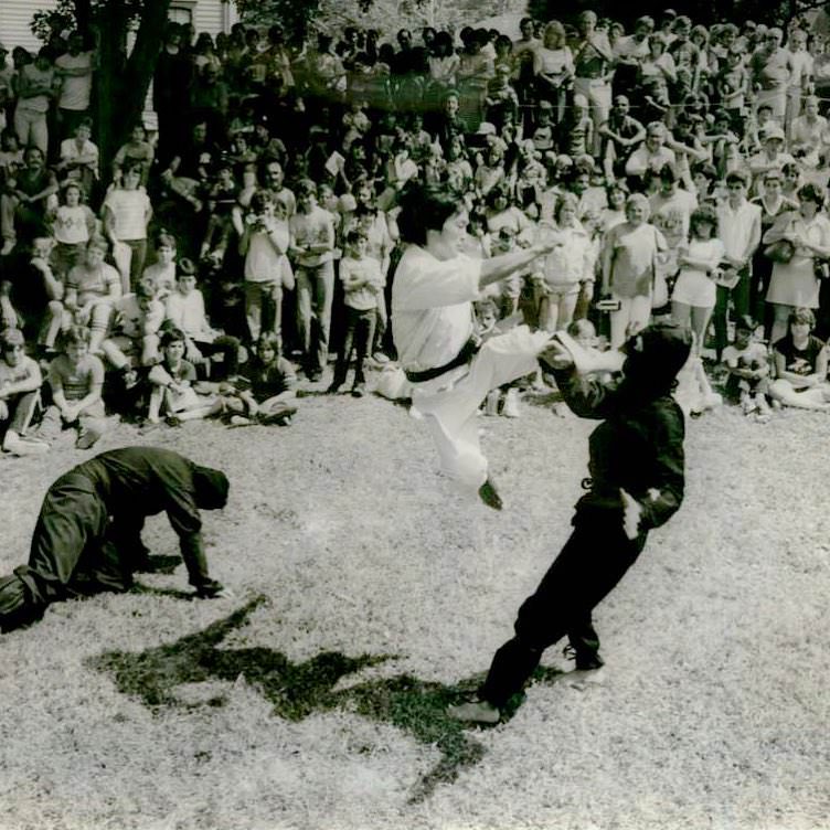 Members Of The New York Institute Of Martial Arts Gave A Demonstration At Historic Richmond Town, 1982.