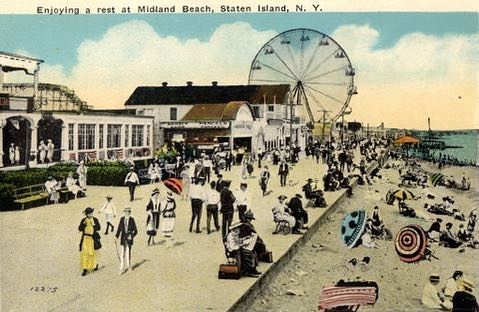 Who Remembers What The Midland Beach Boardwalk And Ferris Wheel Used To Look Like, 1930?