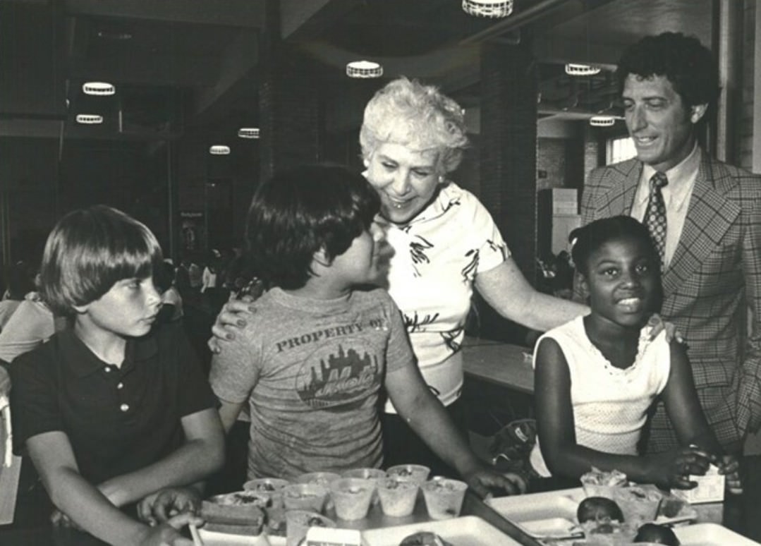 Lunchtime At Ps 45, West Brighton, With Fourth-Graders And Observers, 1981.
