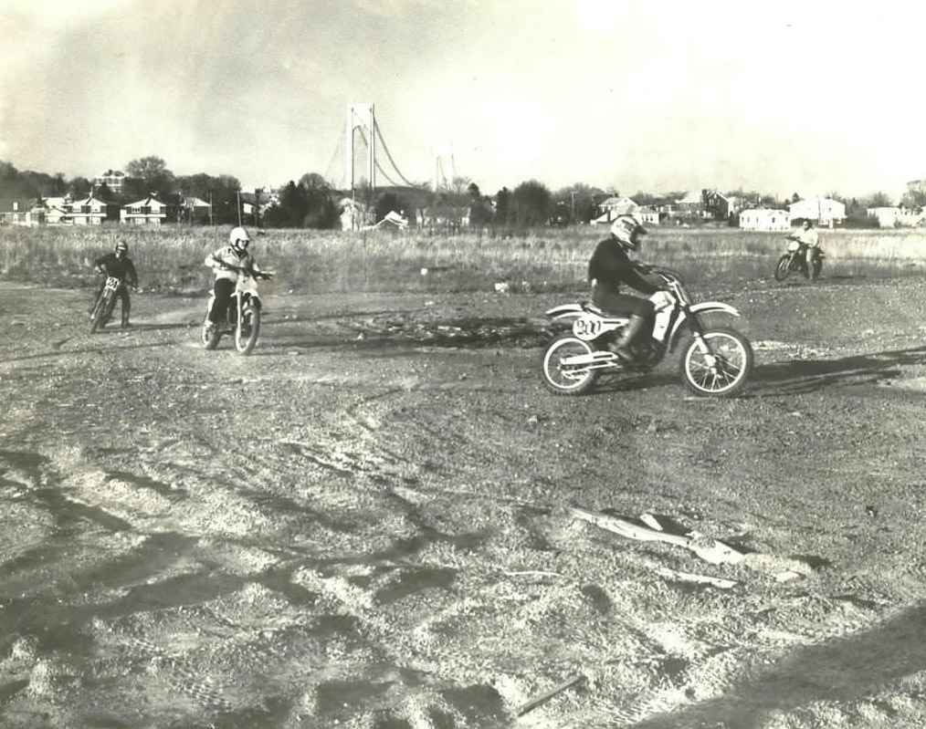 Dirt Bikers Found Places To Ride On Staten Island, Including A Lot In South Beach, 1982.