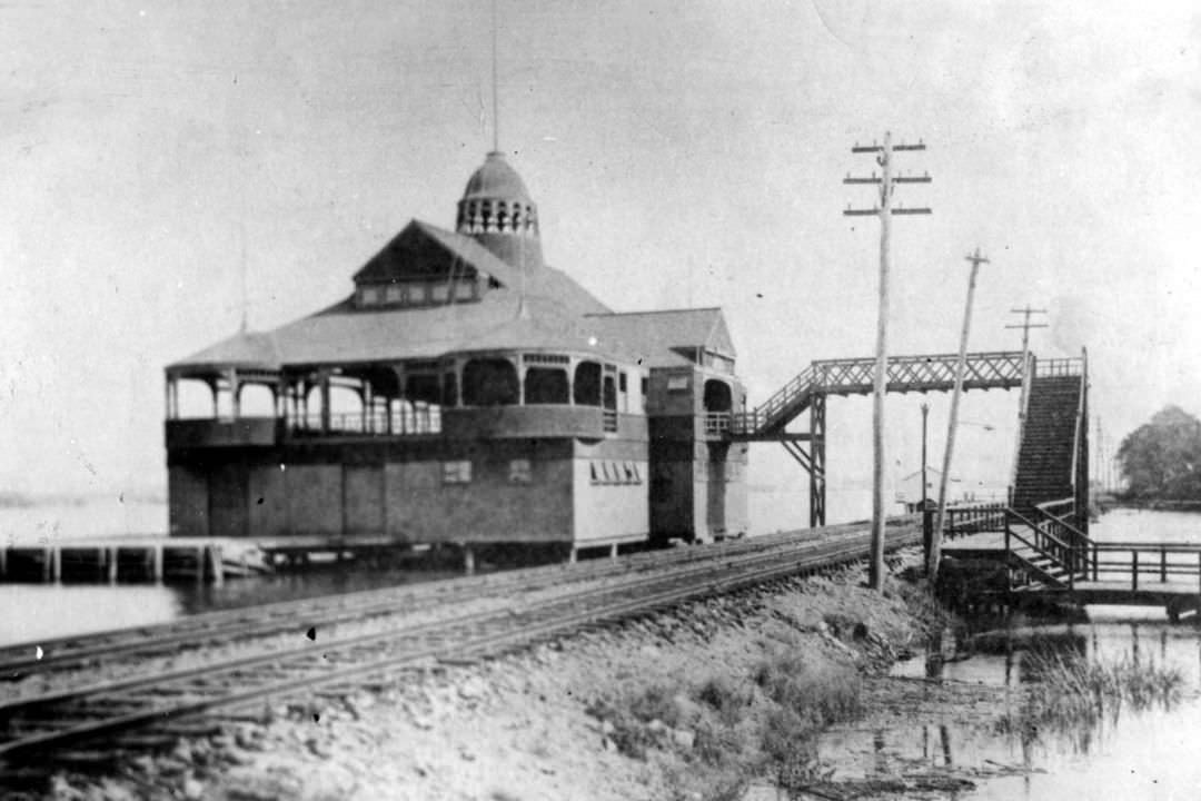 Staten Island Athletic Club And Boathouse, New Brighton, 1880S.