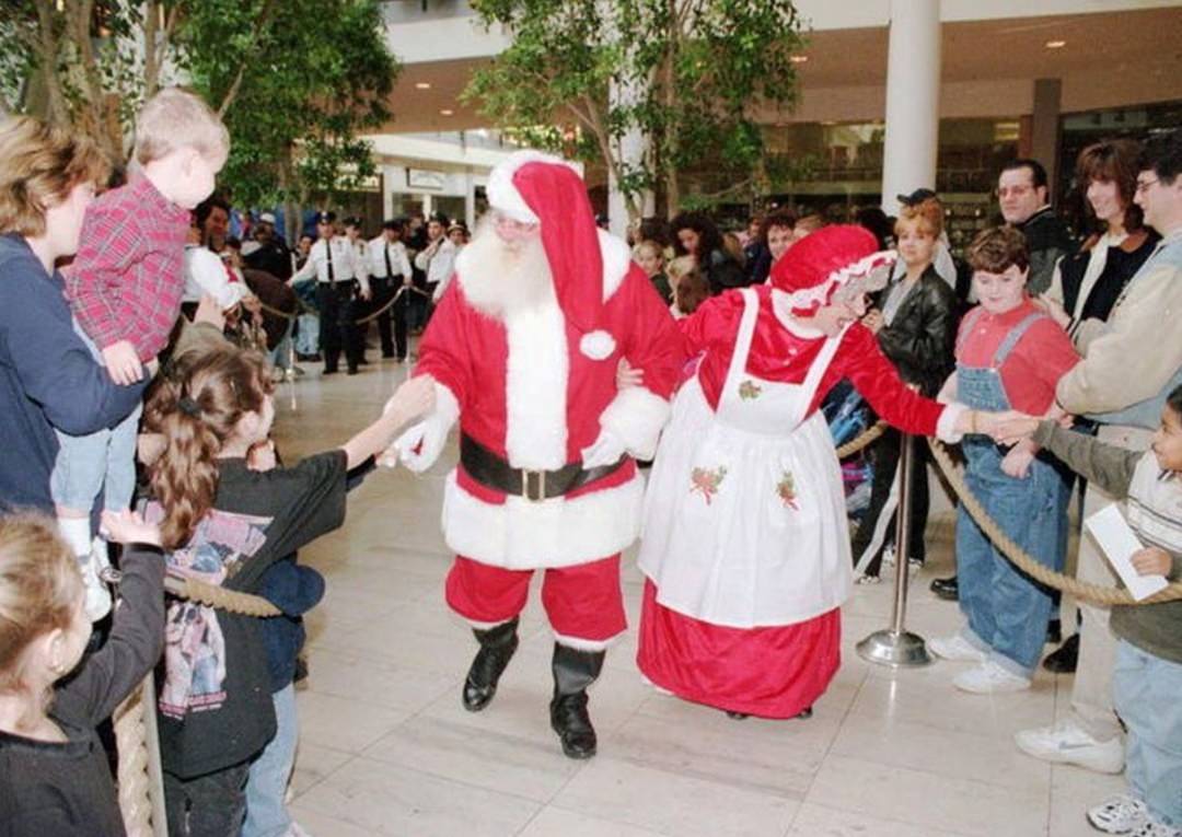 Santa And Mrs. Claus Arrive And Greet Fans, 1998.