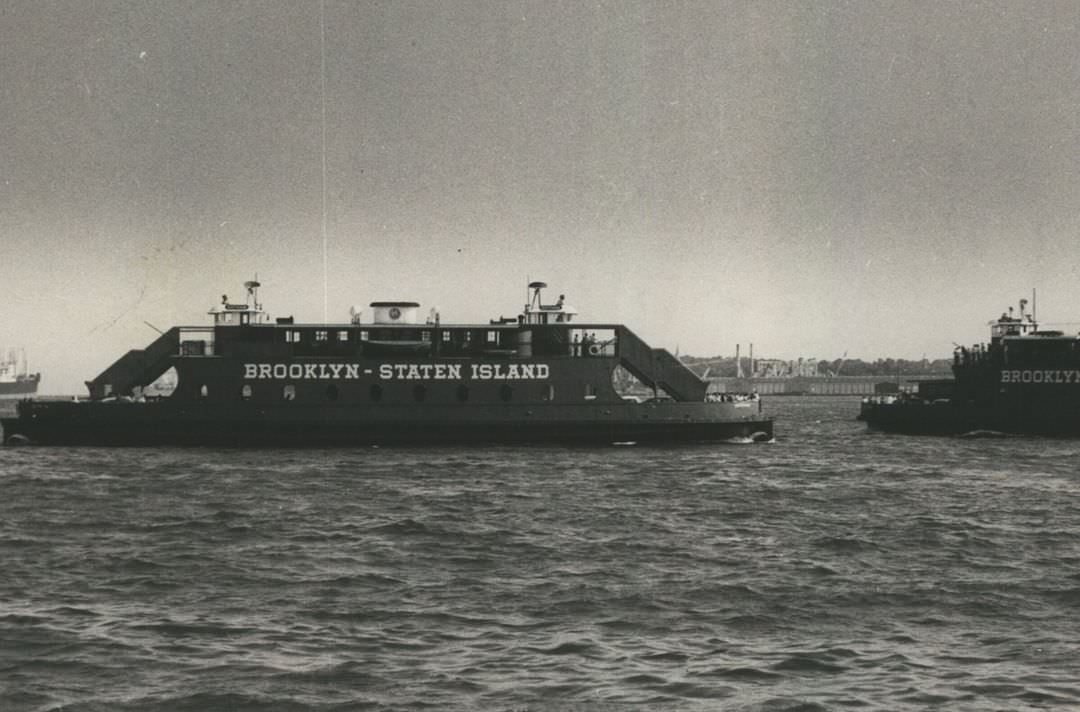 Closure Of The Ferry Between St. George And 69Th Street, Brooklyn, After The Opening Of The Verrazzano-Narrows Bridge, 1964.