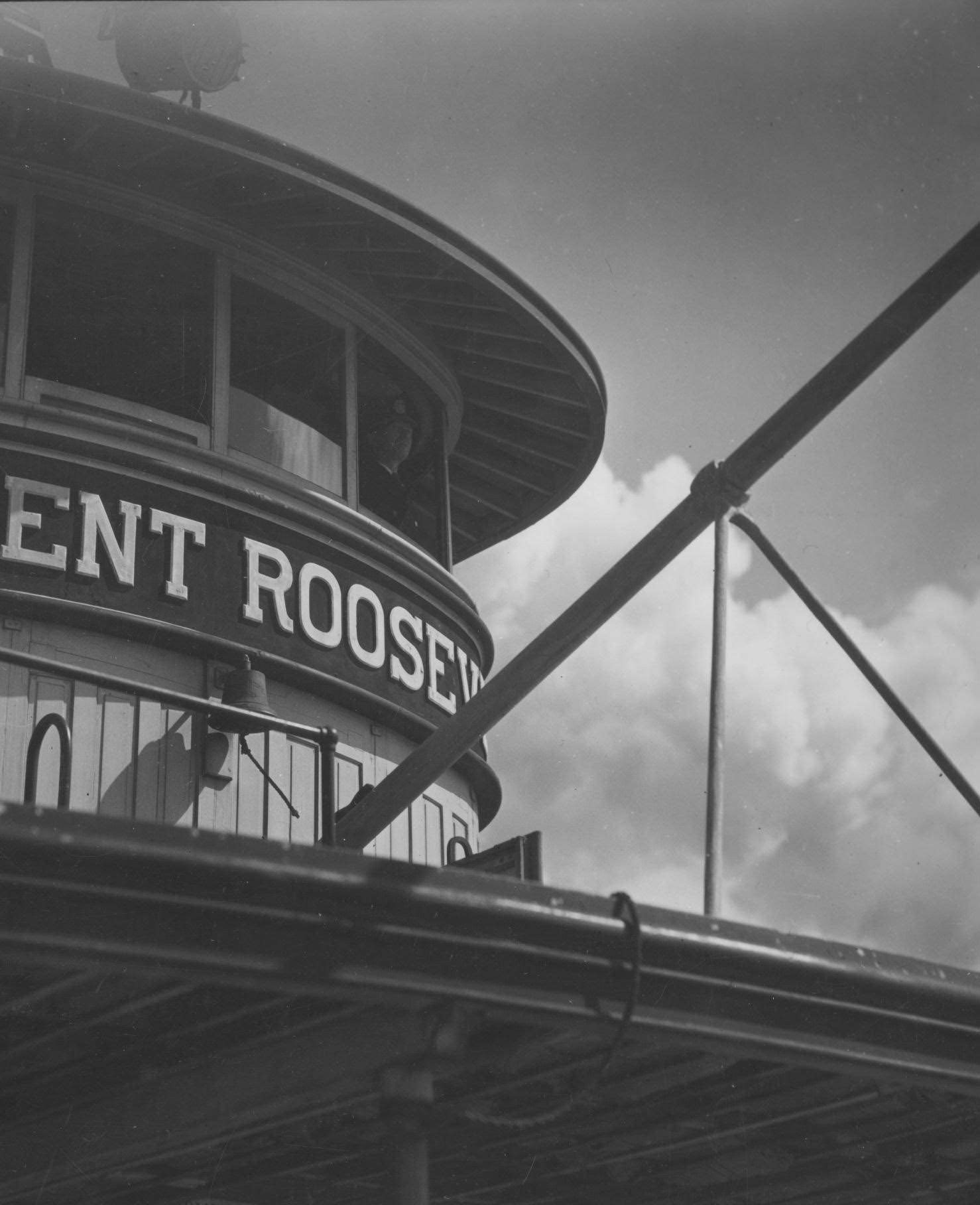 Pilot House Of A Staten Island Ferry In 1929.