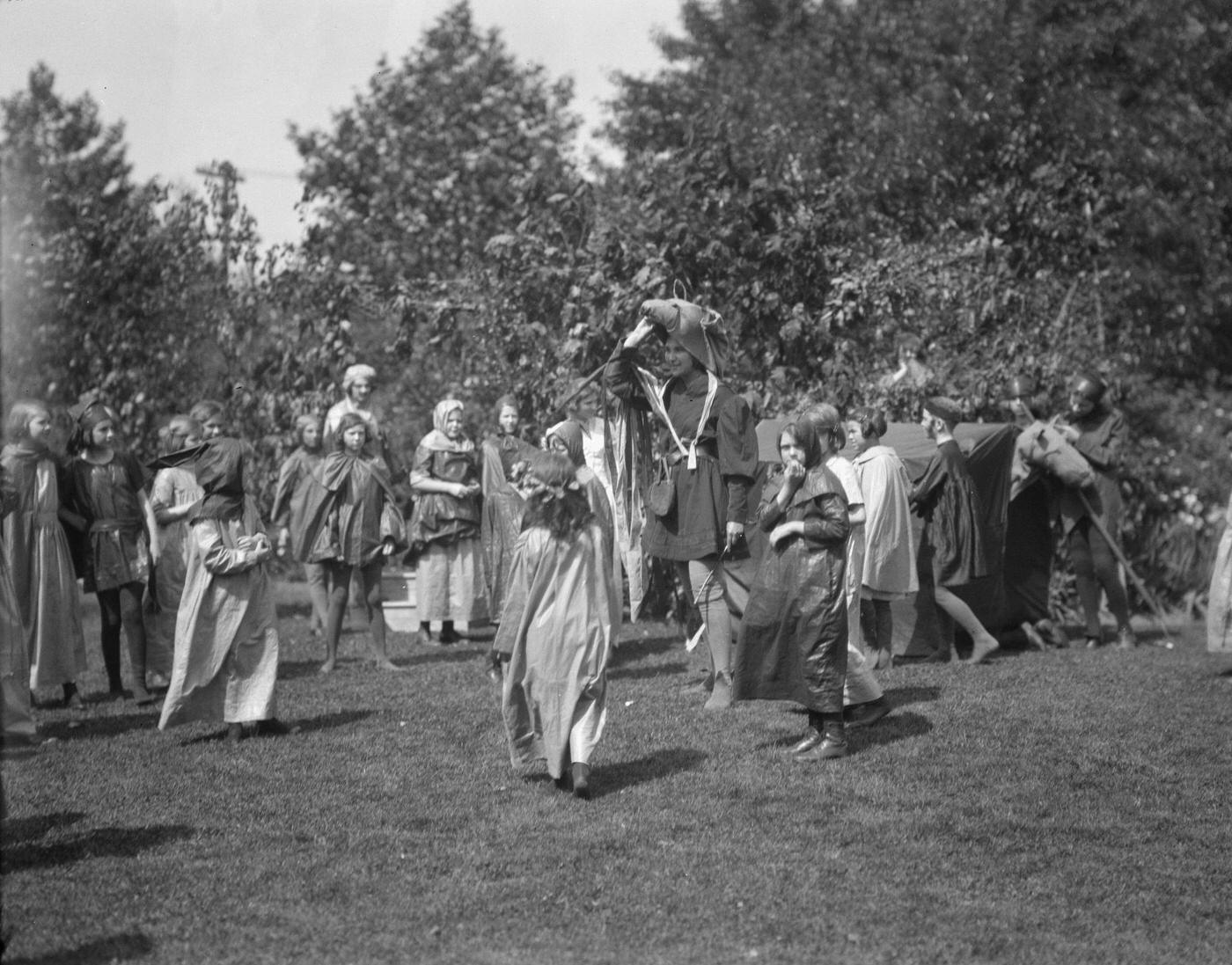 Theatrical Performance At Dongan Hall In Staten Island, Captured On May 27, 1921.