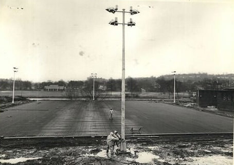 New Lights Installed Around The Staten Island War Memorial Skating Rink In Clove Lakes Park, 1970.