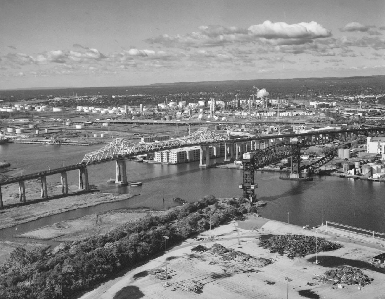 Goethals Bridge From Staten Island Side Looking Southwest, 1991.