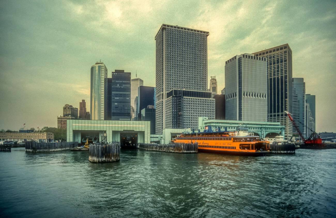 Manhattan Viewed From The Staten Island Ferry, 1994.