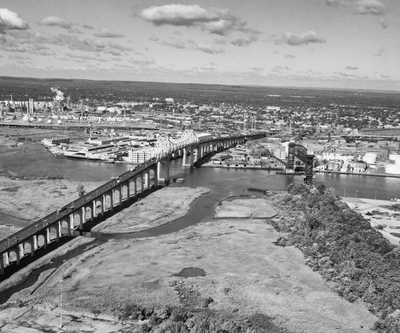 Staten Island Approach To Goethals Bridge Over Old Place Creek, 1991.