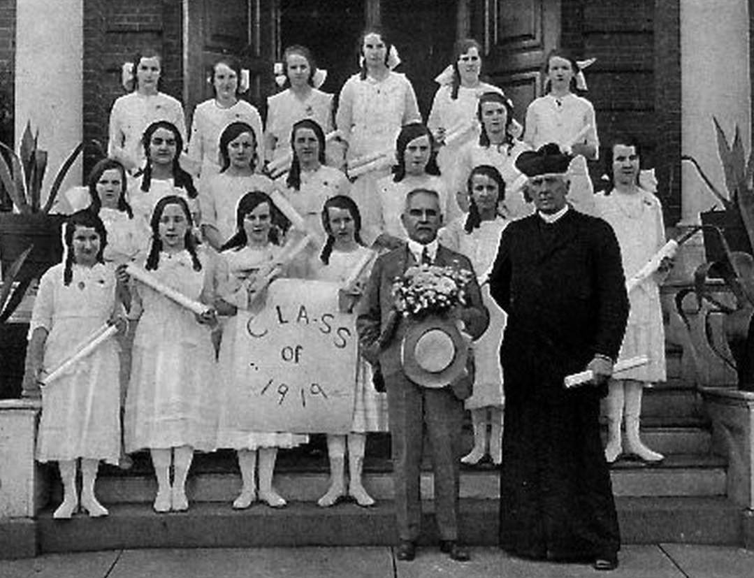Mount Loretto Graduating Class At St. Elizabeth'S Home, 1919.