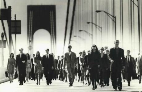 Hundreds Of Folks Walking Across The Verrazzano-Narrows Bridge, 1990.