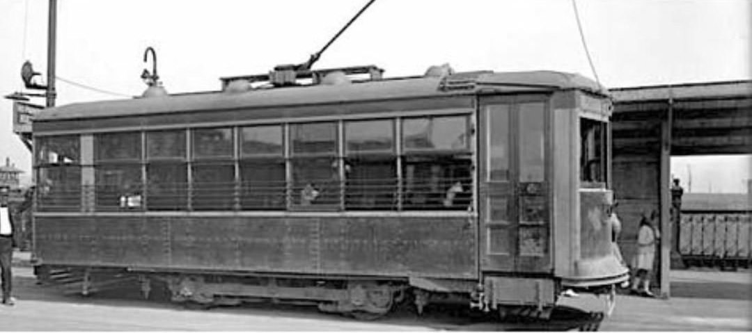 Birney Car Or Red Mike At St. George Terminal On The Port Richmond Via Silver Lake Line, 1921.