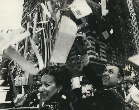 Mets Gil Hodges And Wife Join New Yorkers In Parade Honoring The World Series Champions, 1969.