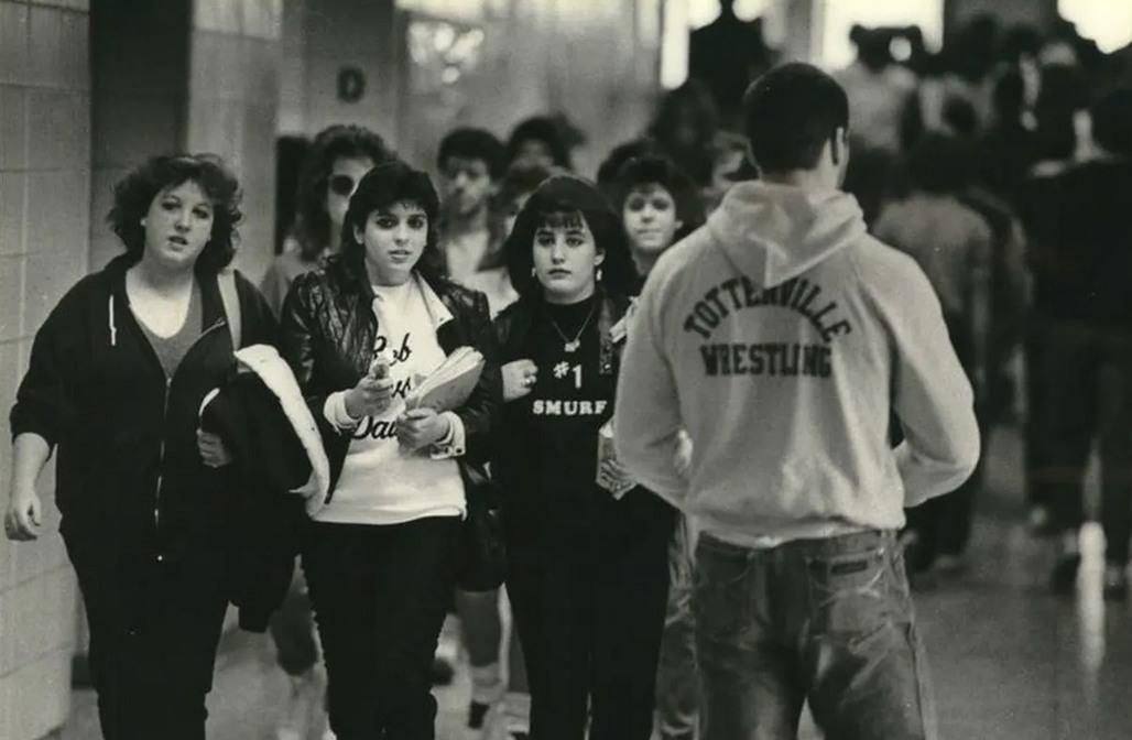 Back To School: Tottenville High School Students Head To Class, 1986.
