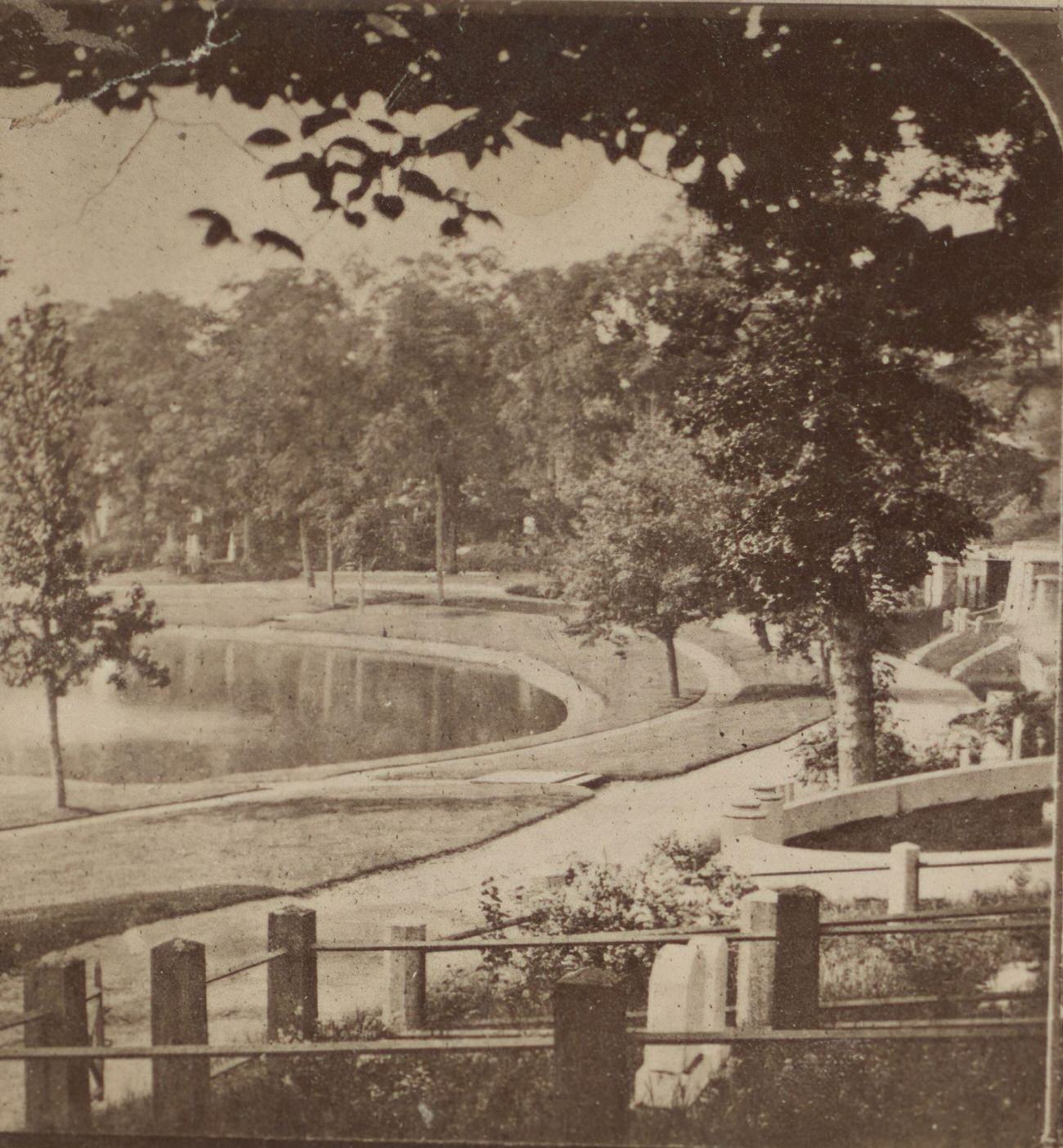Sylvan Water In Greenwood Cemetery, Brooklyn, 1860S