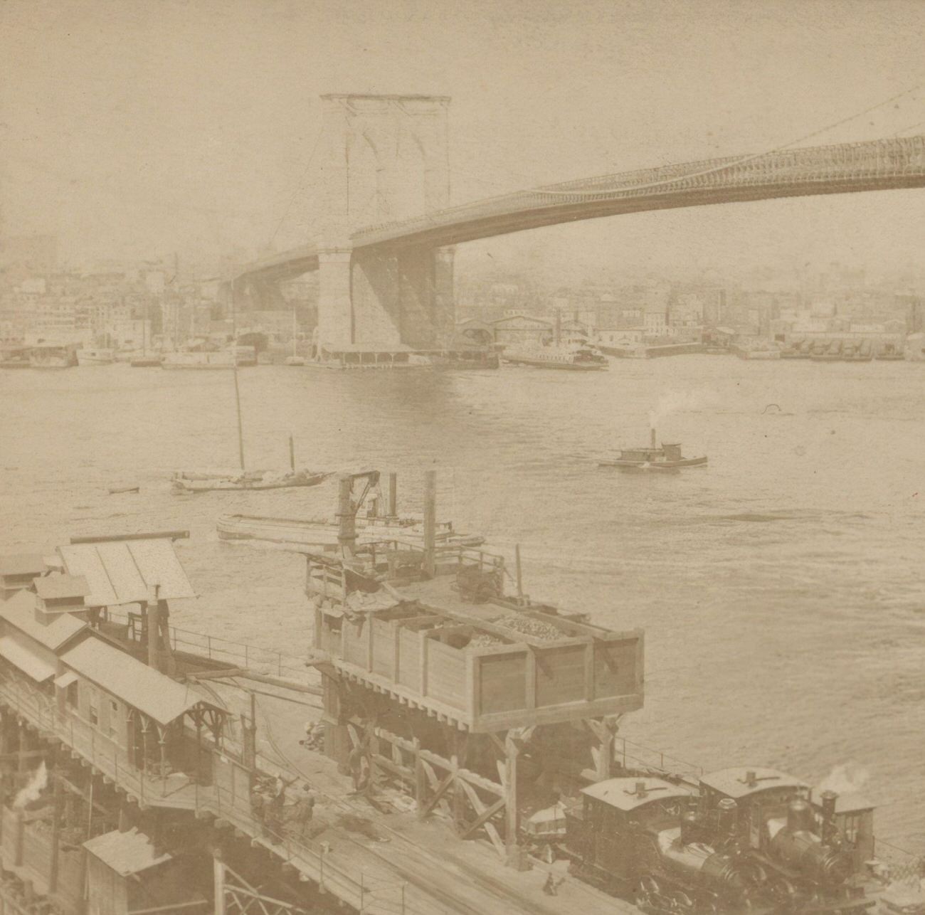 Classic View Of The Brooklyn Bridge, Brooklyn