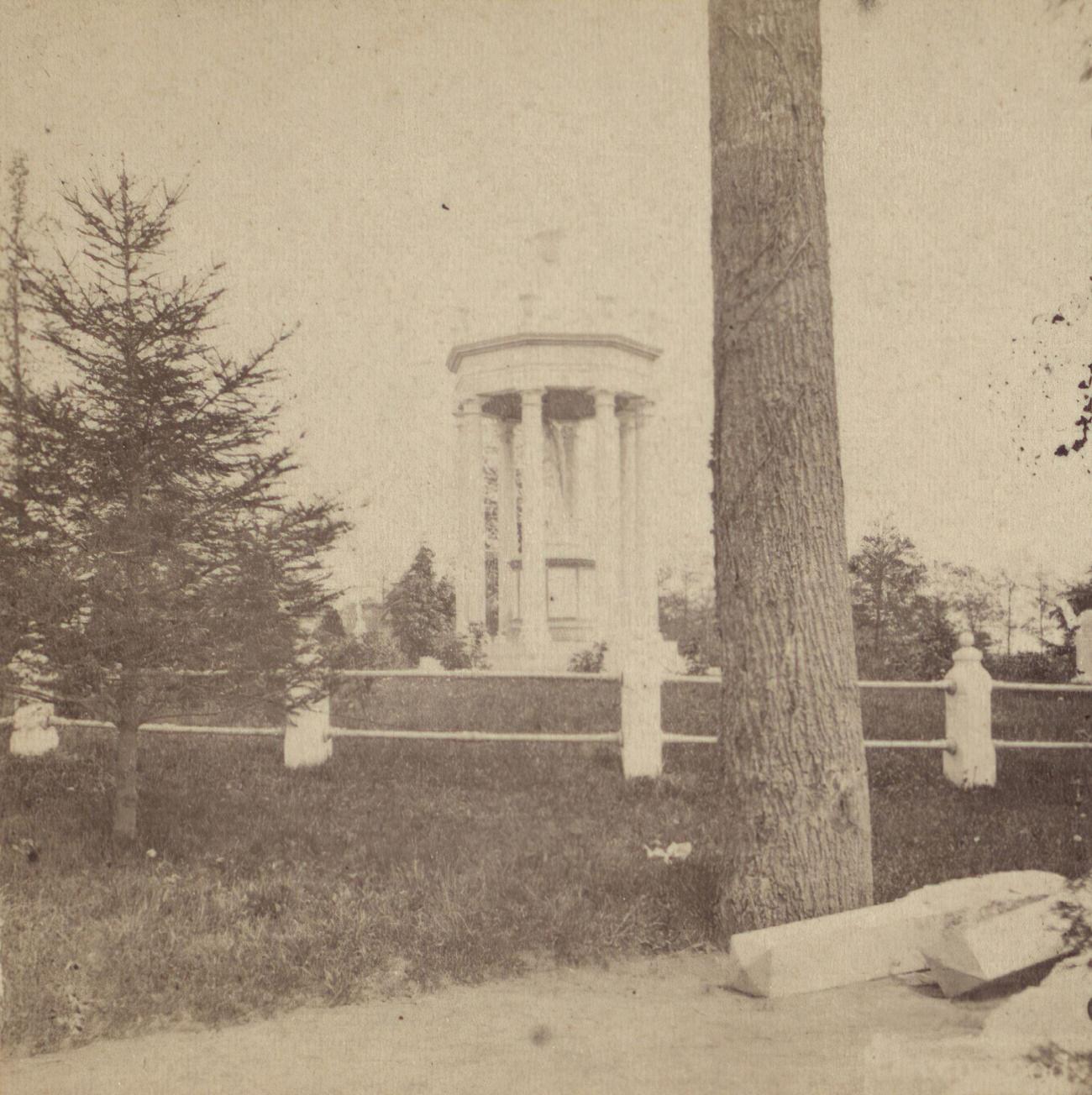 Tranquil Setting Of Greenwood Cemetery, Brooklyn, 1870