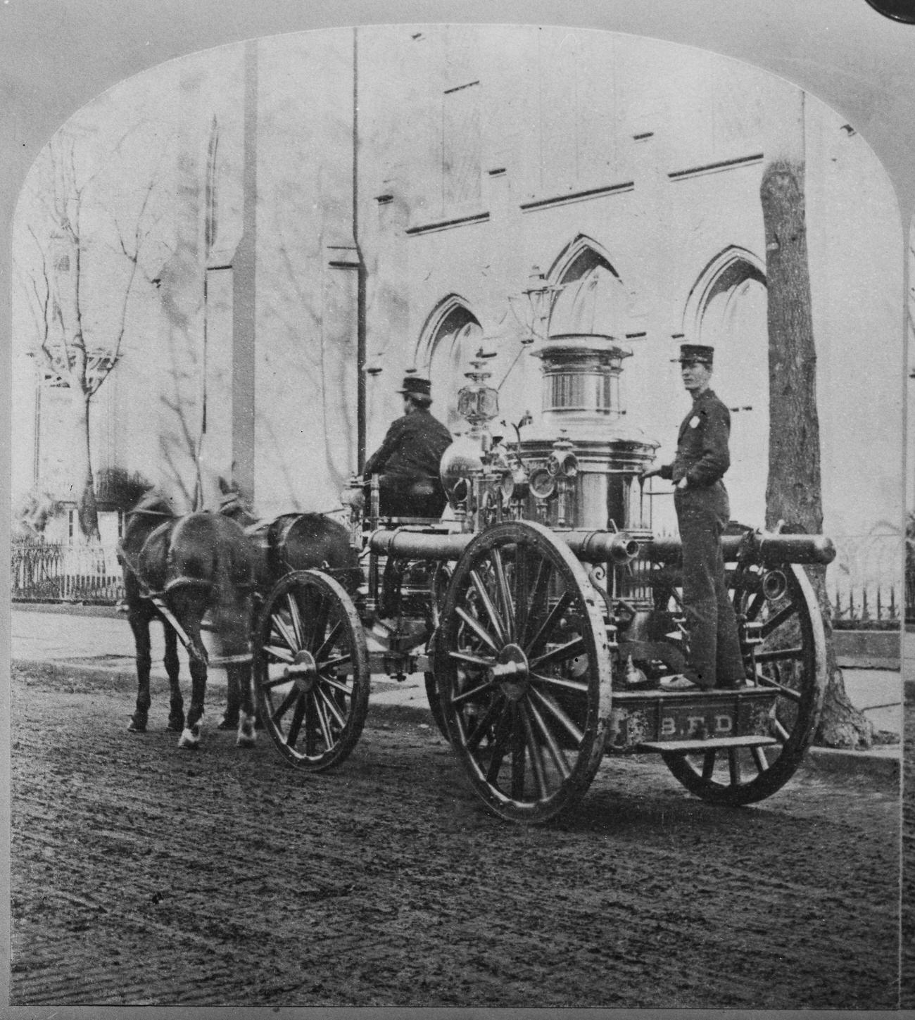 Fire Engine Of The Brooklyn Fire Department, Brooklyn, 1890