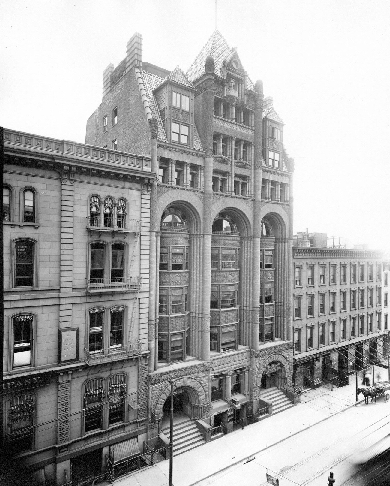 Thomas Jefferson Building At Court Square Near Fulton Street, Brooklyn, 1895