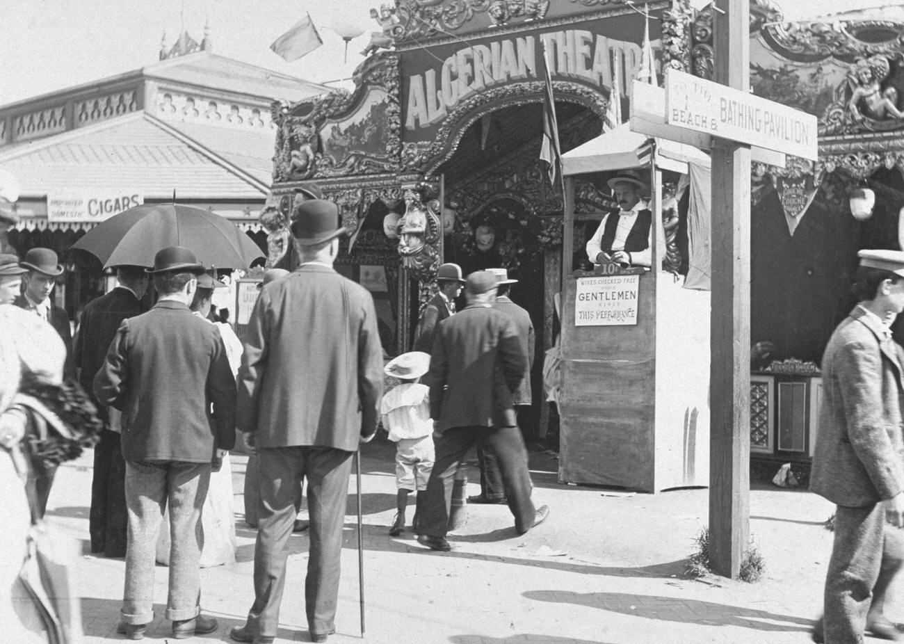 Ticket Booth For The Algerian Theatre At Coney Island, Brooklyn, 1896