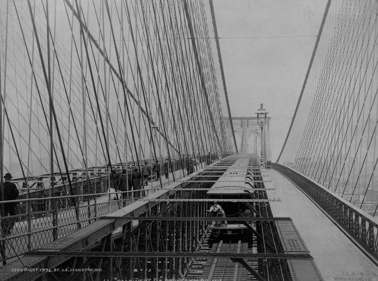 Overview Of Brooklyn Bridge, Brooklyn, 1894