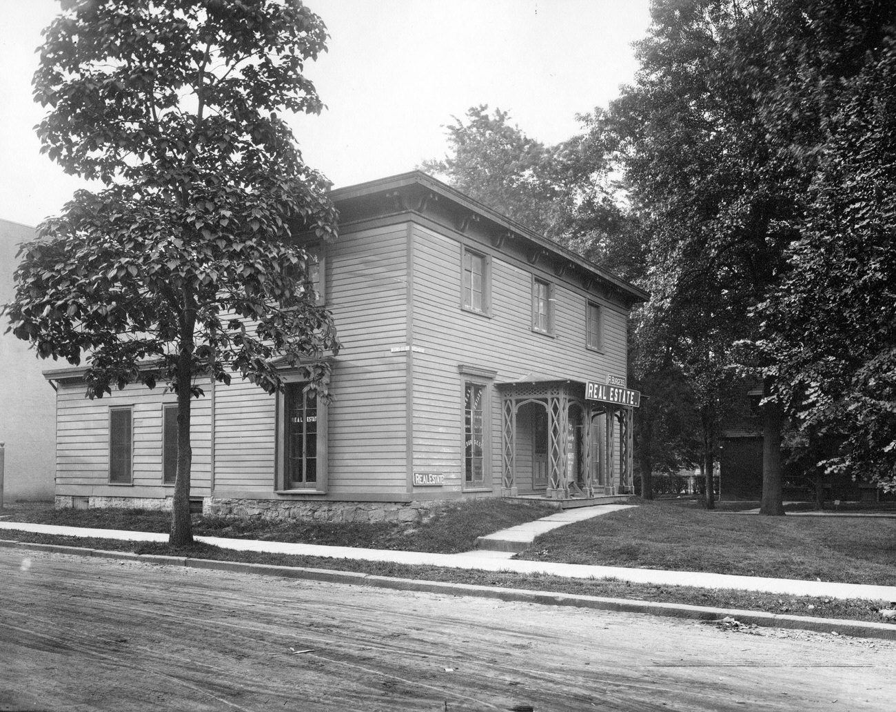 Real Estate Office Of R Burgess In Flatbush, Brooklyn, 1895.