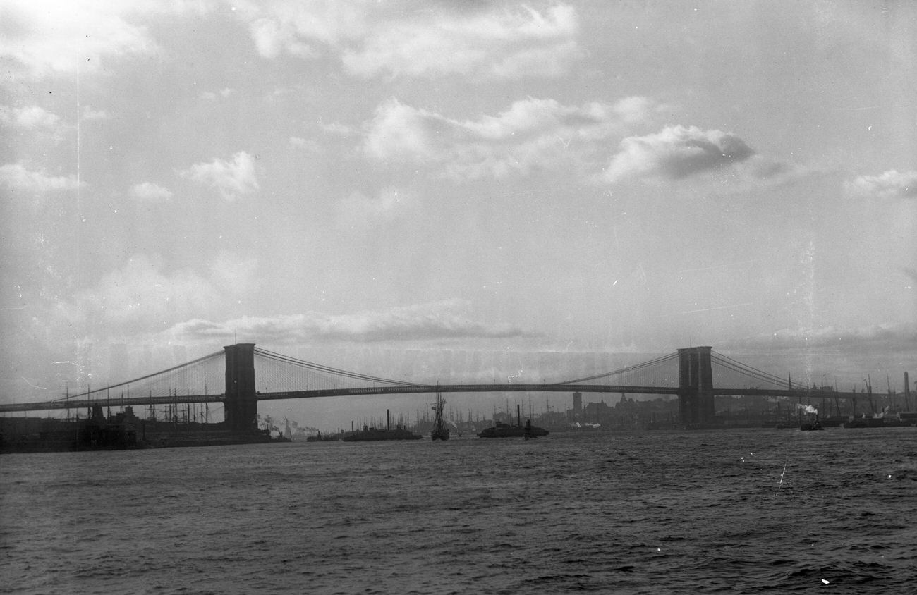 Brooklyn Bridge North Side, Brooklyn, 1890S
