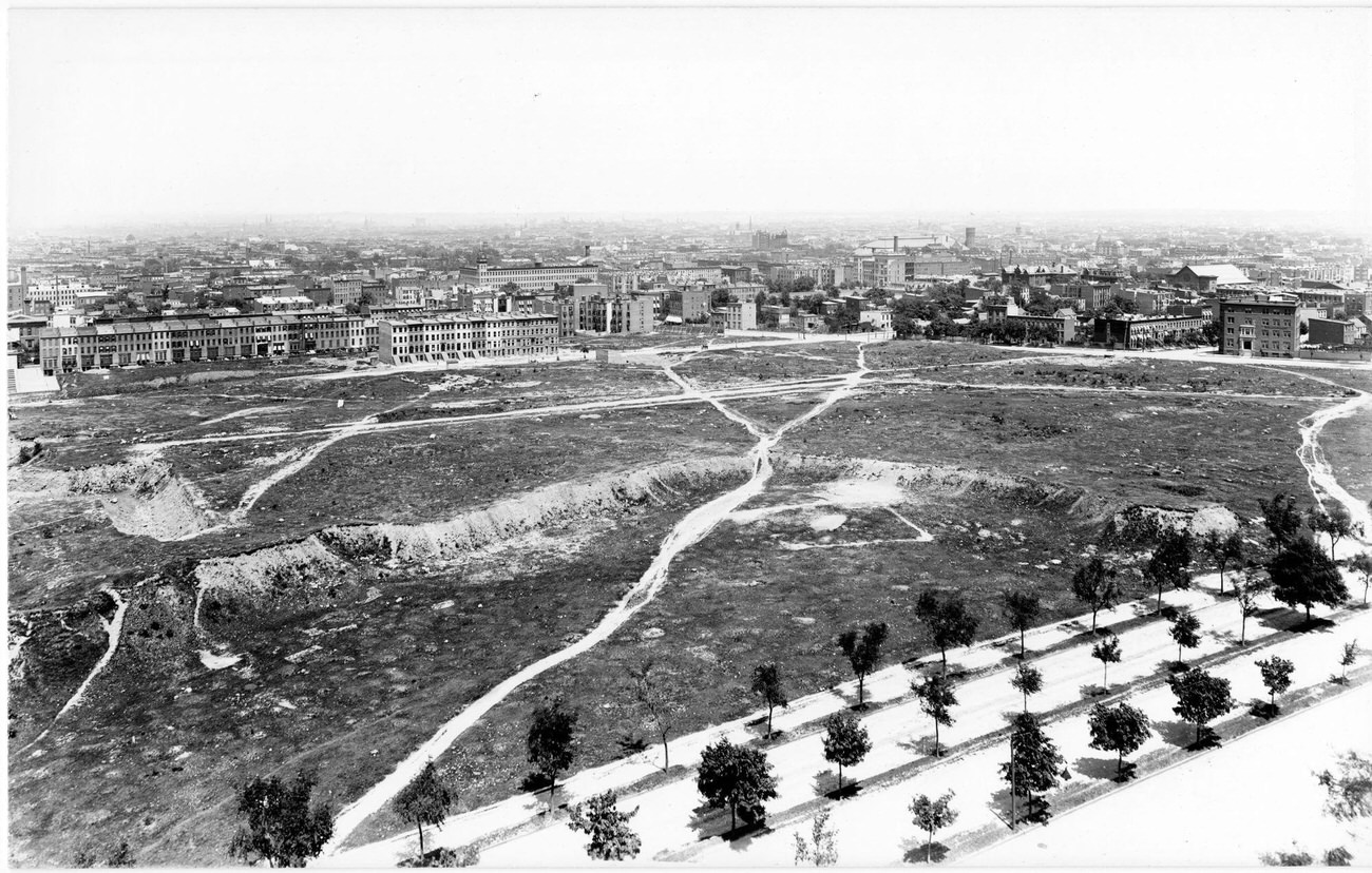 Panorama Of Flatbush Avenue And Eastern Parkway, Brooklyn, 1895