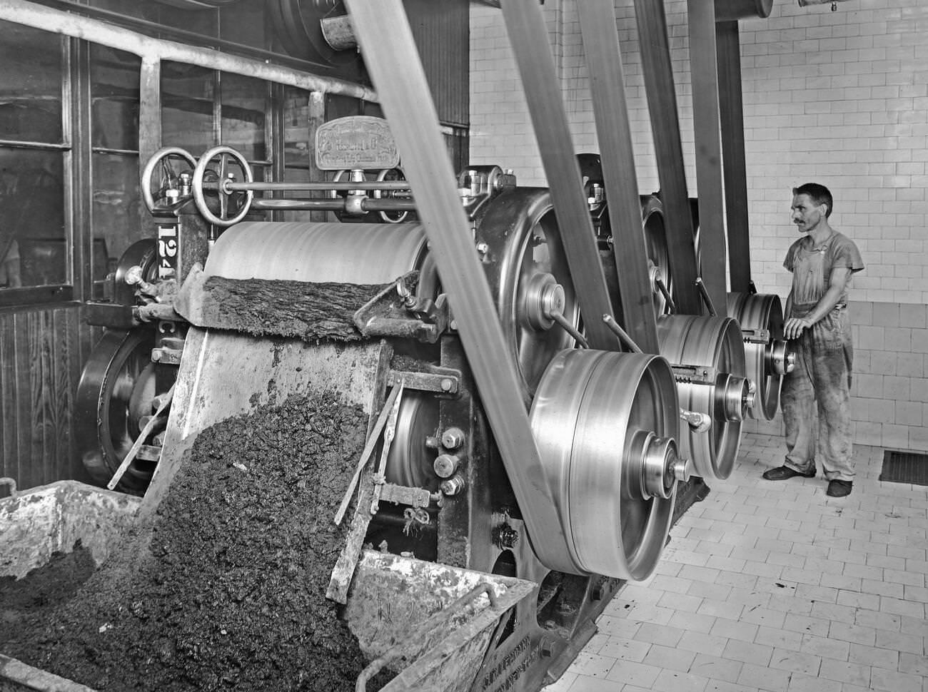 Rockworld And Co. Roller Mills Refining Chocolate, Brooklyn, 1917