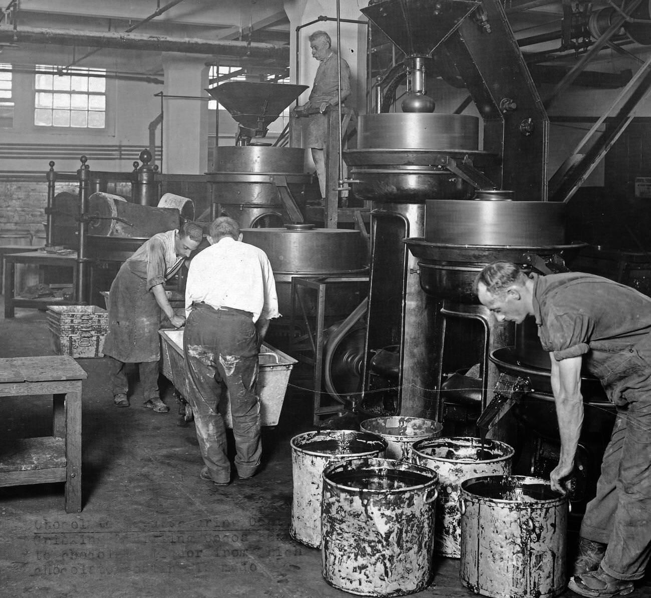 Chocolate Manufacturing At Wallace And Company Plant, Brooklyn, 1918.