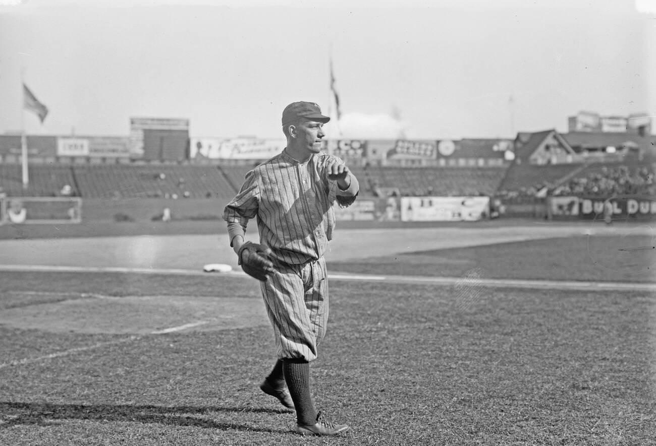 Frank Allen With The Brooklyn National League, Brooklyn, 1912.