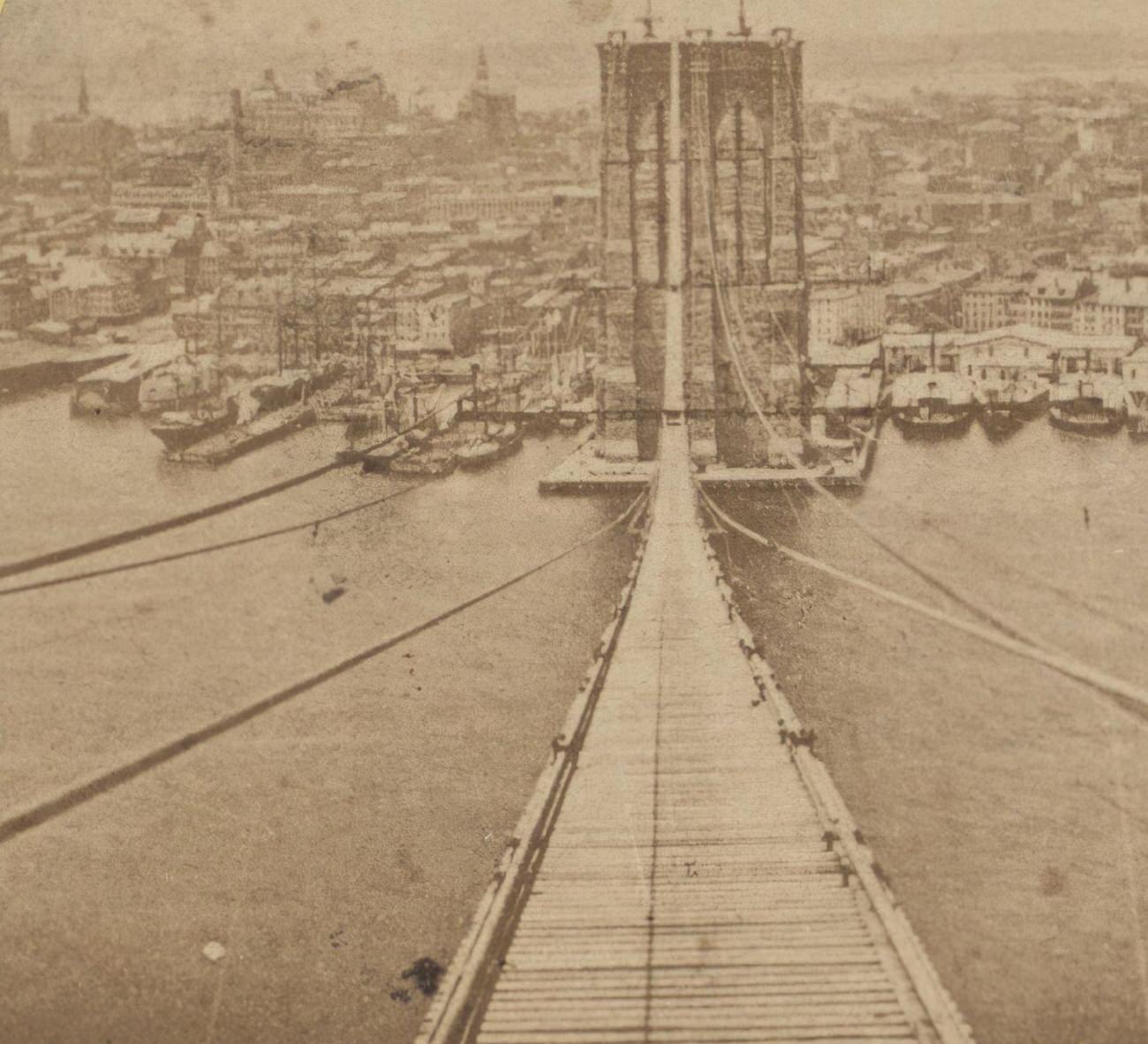 East River Bridge, Also Known As Brooklyn Bridge, 1910