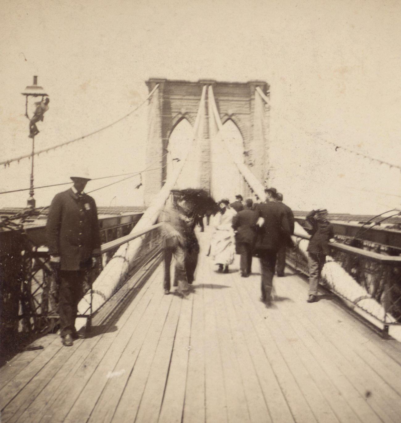 View From Brooklyn Anchorage Of Brooklyn Bridge, 1910