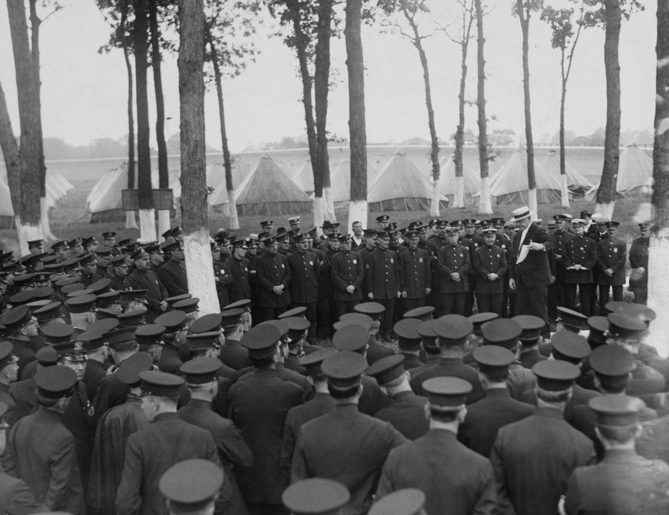 Nypd'S Annual 'Camp Fire' Meeting At Sheepshead Bay, Brooklyn, September 1918