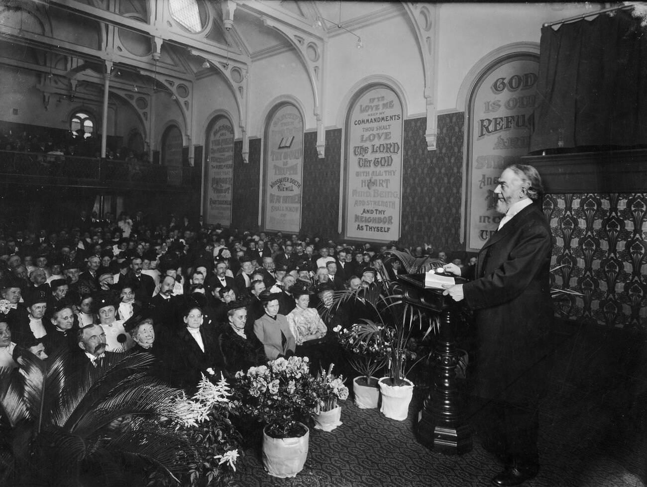 Dr. Charles T. Russell Preaching In Brooklyn Tabernacle, 1919