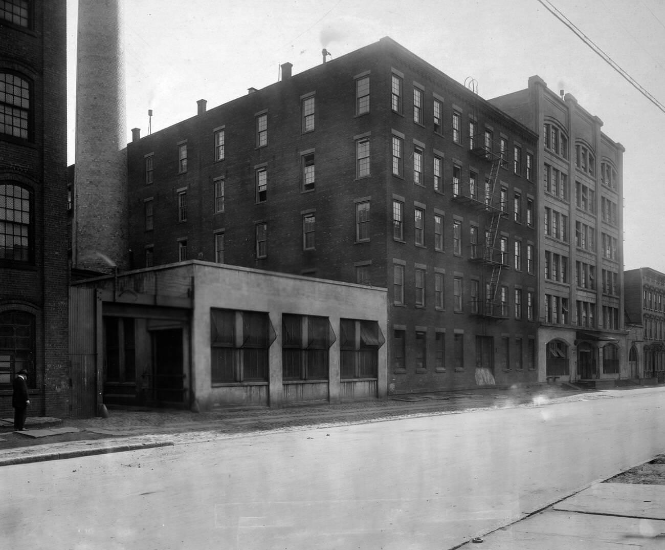 Rear Of E. Greenfield'S Sons Plant In Candy Manufacturing For Government, Brooklyn, 1917
