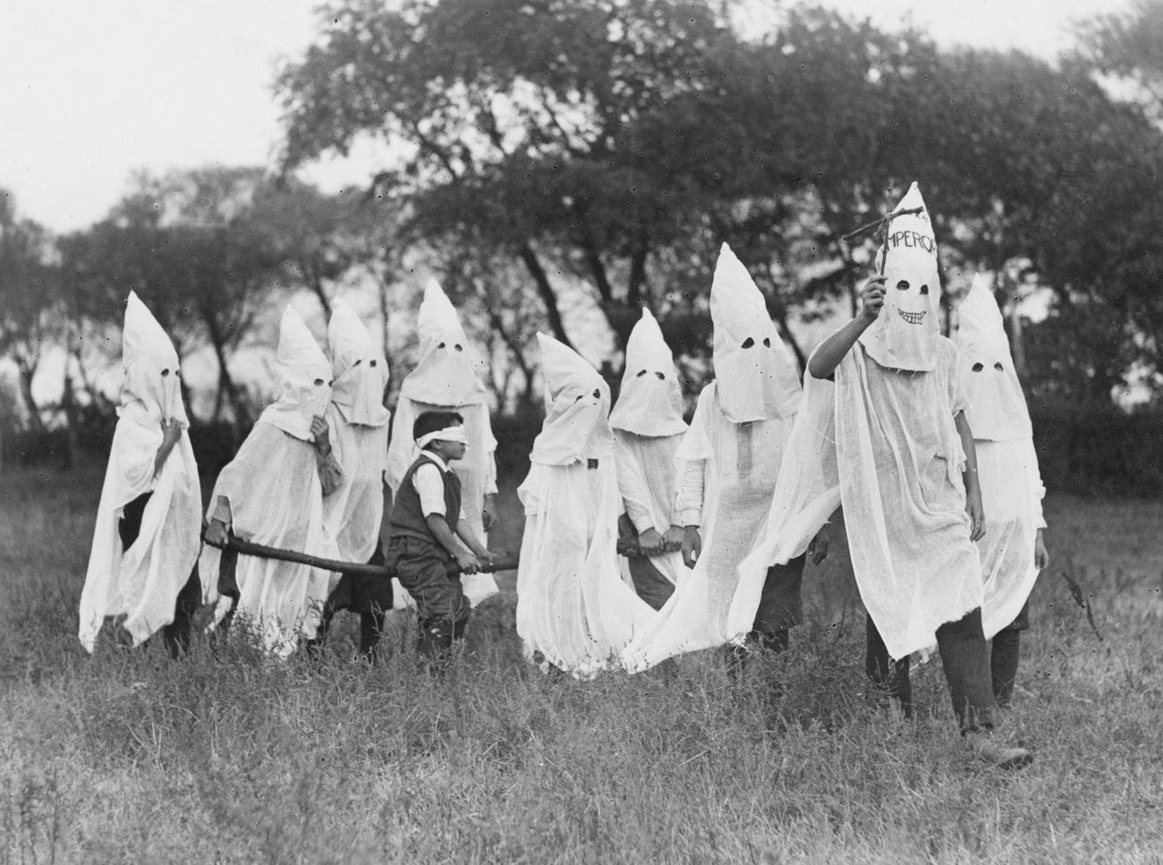 Young Kkk Ceremony In East Lots, Canarsie, Brooklyn, 1925