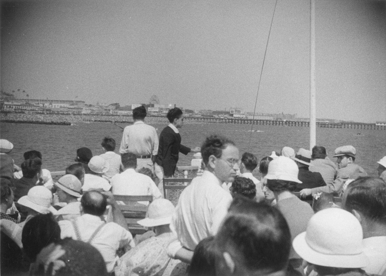 View Of Coney Island From Boat, 1928