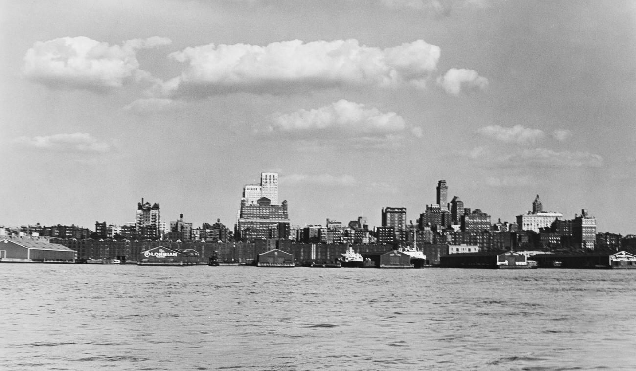 Brooklyn Heights Skyline View Across The East River, Early To Mid 20Th Century