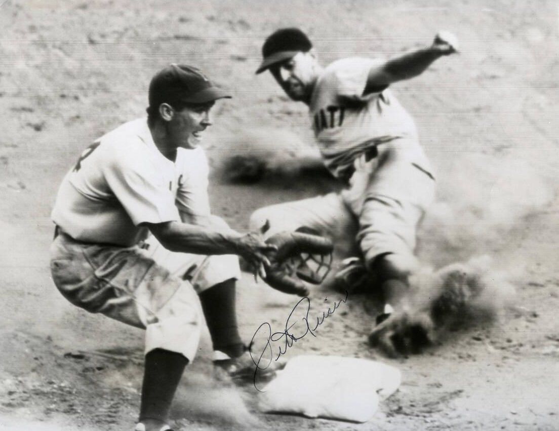 Brooklyn Dodgers' Pete Reiser In Infield Action, 1940