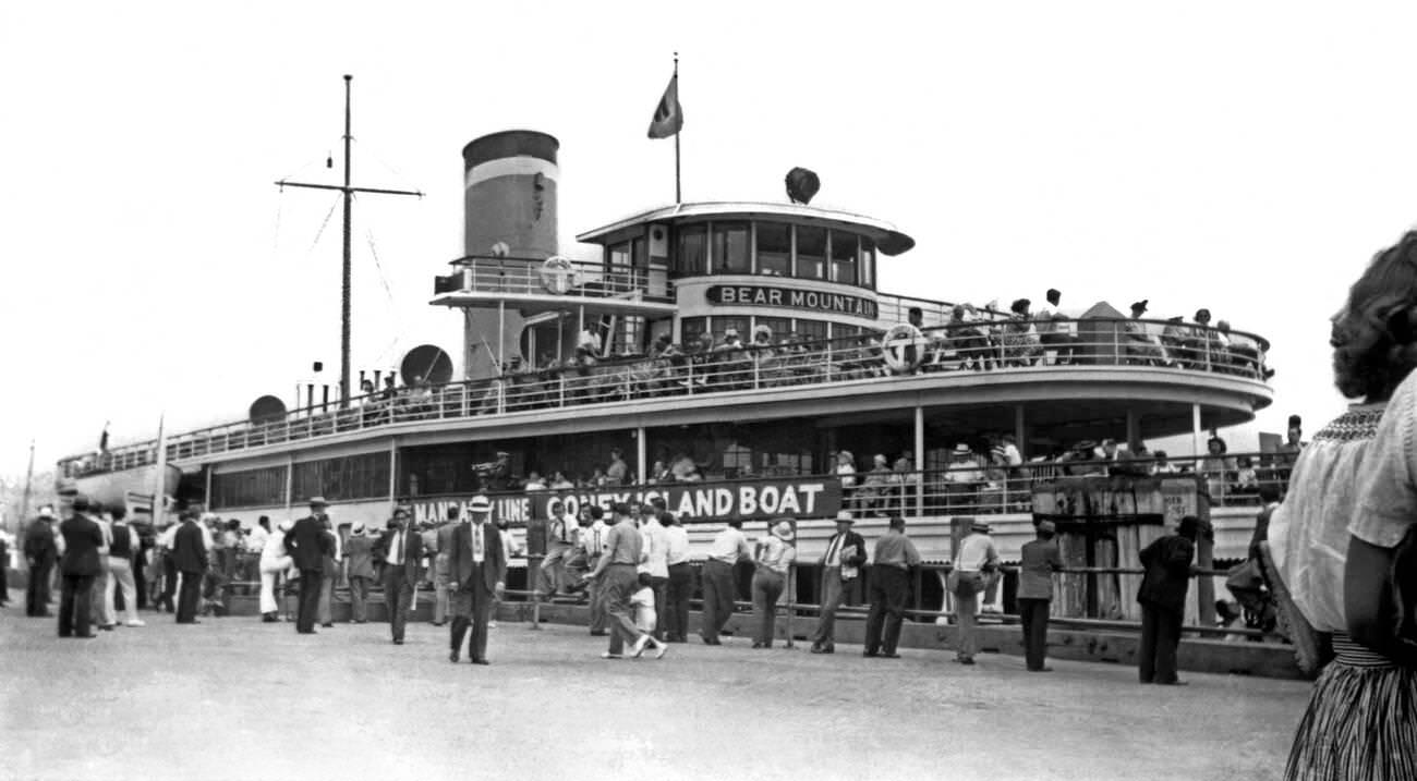 Bear Mountain Ferry To Coney Island, 1947