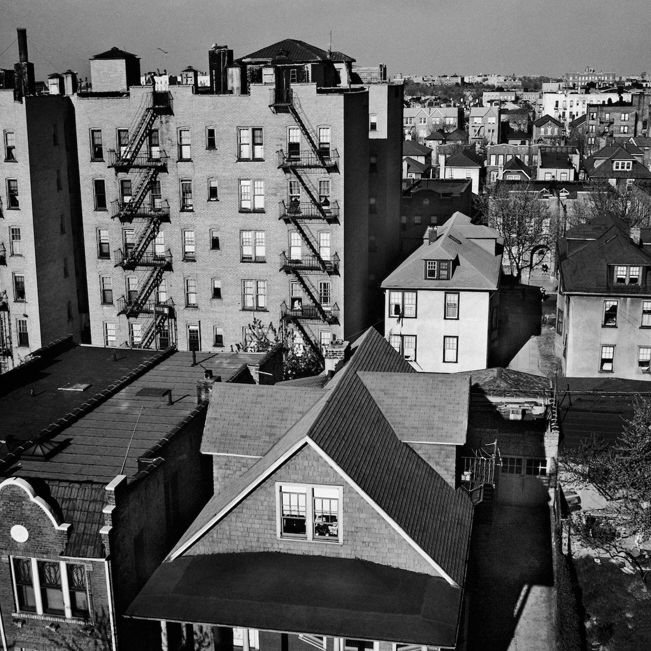 View Of Bensonhurst Rooftops, Brooklyn, 1947.
