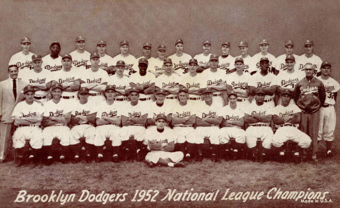 The 1952 Brooklyn Dodgers Team.