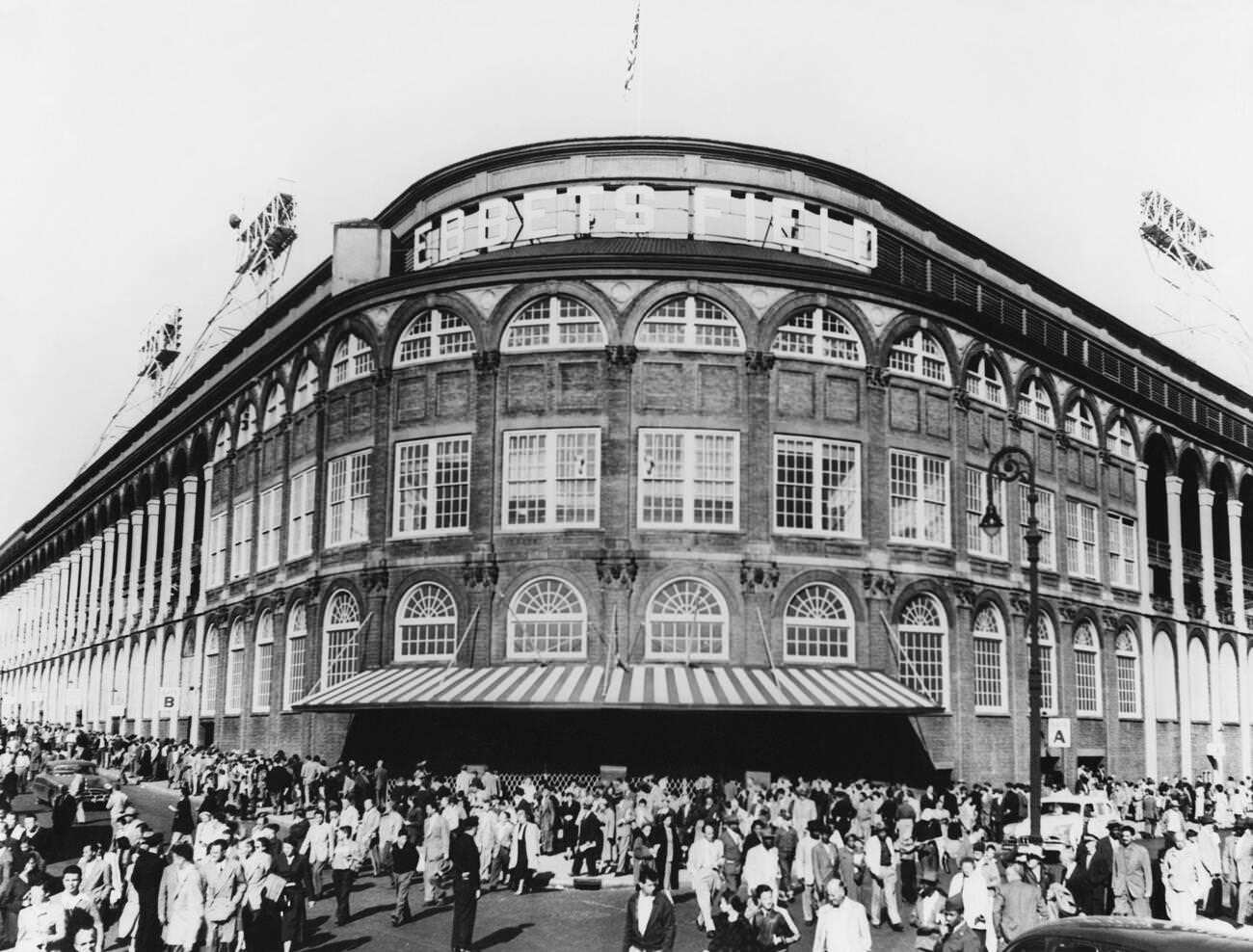 Ebbets Field, Home To The Brooklyn Dodgers Before Being Torn Down In 1960, Crown Heights, Brooklyn, 1950S.
