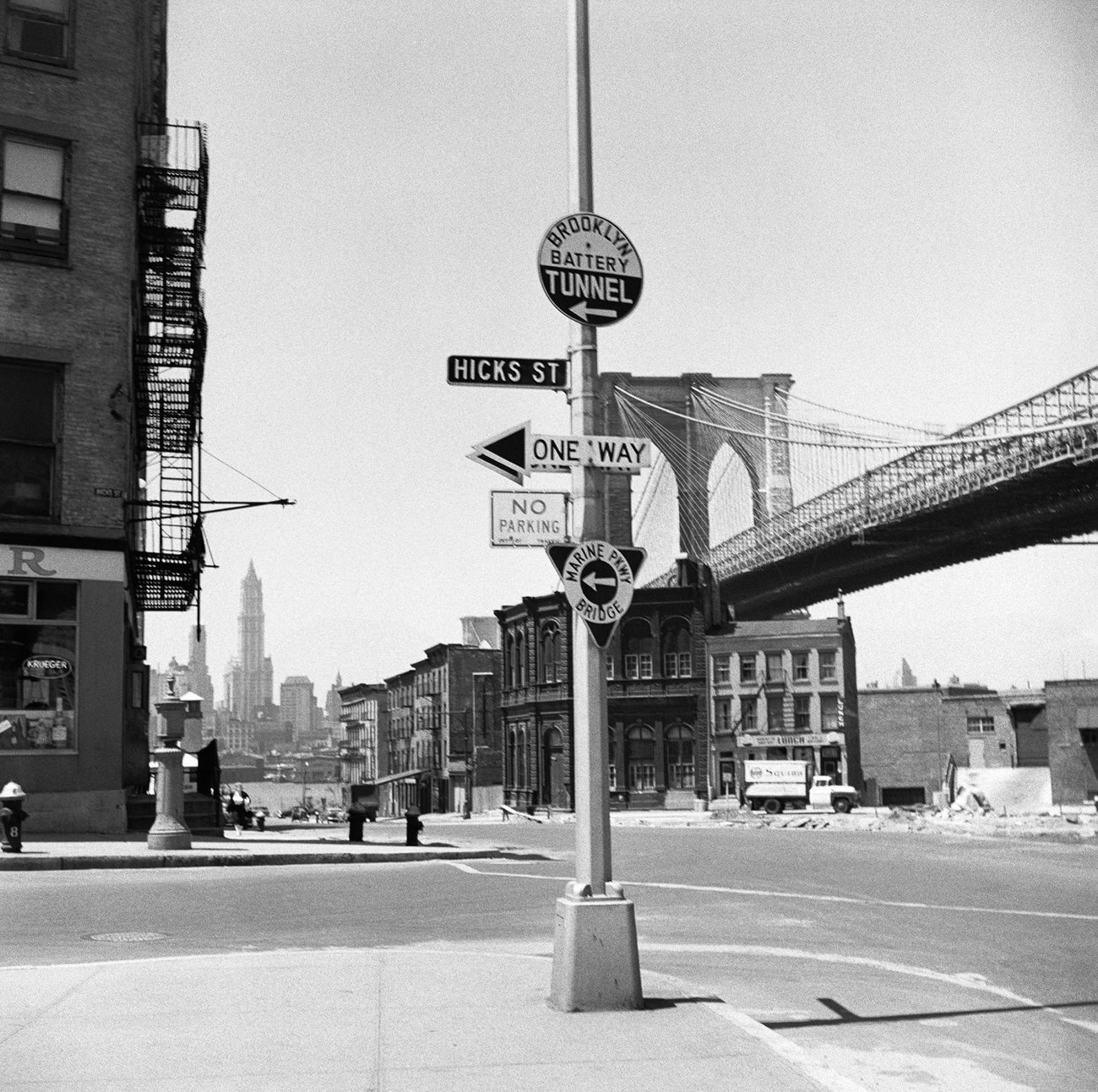 Hicks Street In Brooklyn Heights, 1958.